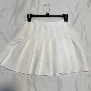 white skirt